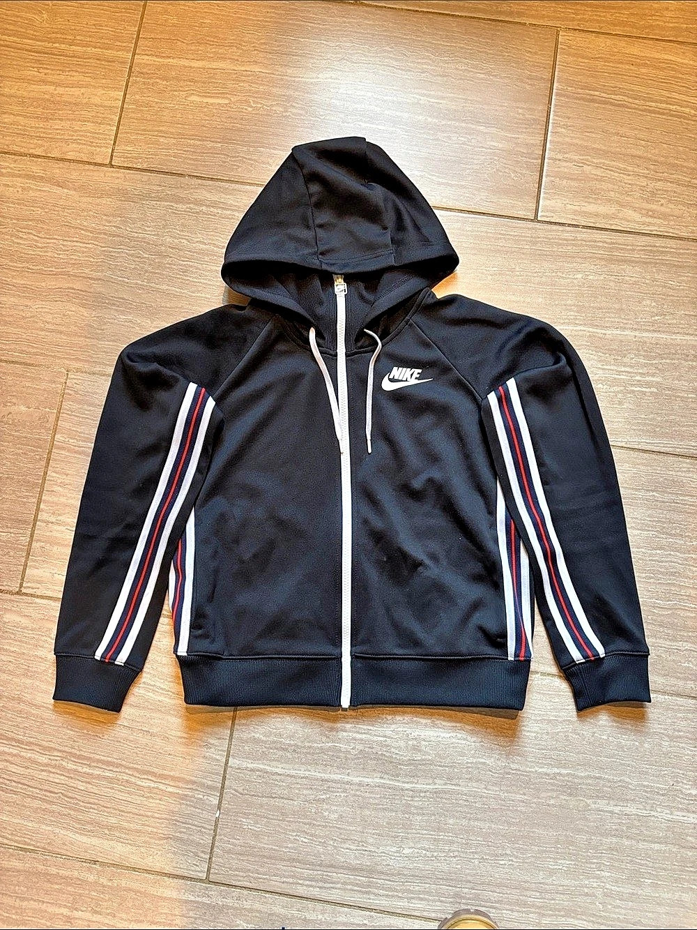 Nike Black Color Block Track Jacket Size Medium